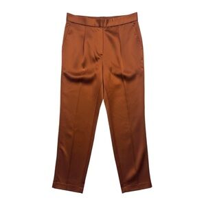 Aritzia Babaton Atelier Satin Trousers – Rust Brown – Size 0 – NWOT MSRP $148